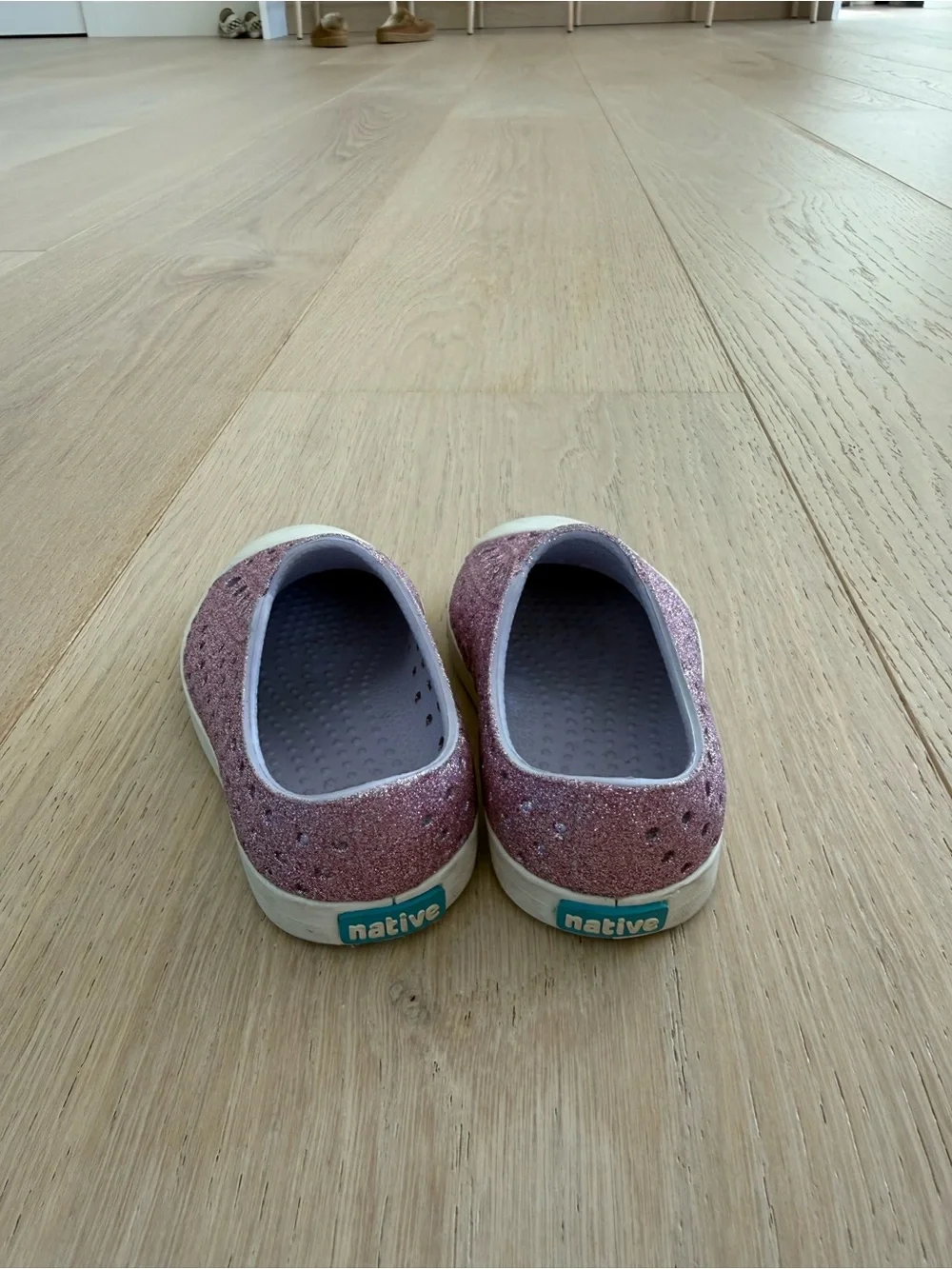 Kids Native Jefferson Bio-blingGlitter Slip-On Shoes — purple